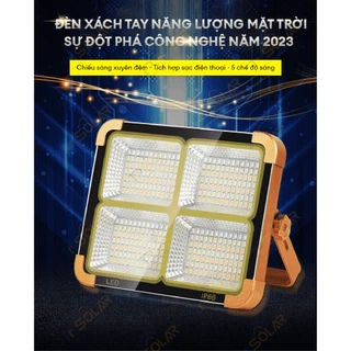 {QUÀ TẶNG} Đèn cầm tay đa năng 3 màu ánh sáng năng lượng mặt trời TP Solar Công suất 100W TP-X100N