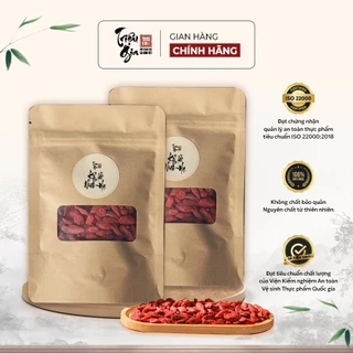 Kỷ tử đỏ organic sấy khô Triệu Gia cao cấp giúp cải thiện thị lực, đẹp da, đảm bảo an toàn vệ gói 50g sinh thực phẩm