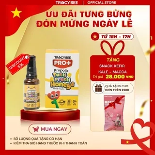 Xịt họng keo ong xanh Organic Tracybee vị trái cây