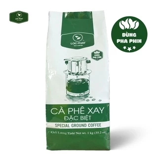 CÀ PHÊ XAY ĐẶC BIỆT LỘC PHÁT - PHA PHIN - 1KG - NGUYÊN LIỆU DÙNG PHA CHẾ ĐỒ UỐNG (Trà Lộc Phát)
