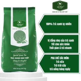 Trà Xanh Đặc Biệt Dạng Lá Nhuyễn Lộc Phát 1kg