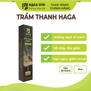 Trầm thanh Haga (nhang không tăm) giúp Thư giãn tức thì - 9cm 20 cây