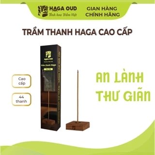 Trầm thanh Haga Cao cấp/Đặc biệt/Thượng hạng thơm ngọt trầm hương, thư giãn thoải mái - 16cm 44 cây