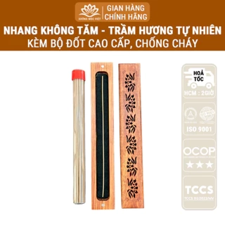 Nhang trầm hương Không Tăm cao cấp chất lượng OCOP, ISO 9001 Xưởng Mộc Việt - Ống khoảng 90 cây