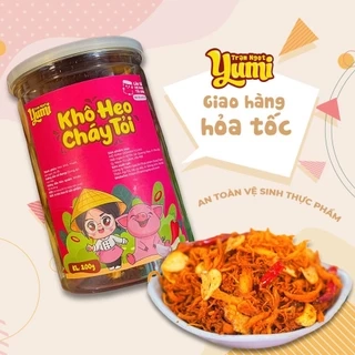 Khô heo cháy tỏi Trạm ngọt Yumi đồ ăn vặt thịt lợn xé sợi thơm ngon