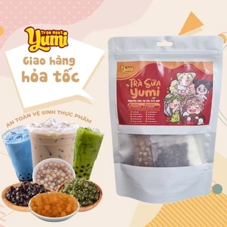 Nguyên liệu làm Trà sữa tự nấu Trạm ngọt Yumi các loại kèm hướng dẫn làm tại nhà thơm ngon an toàn vệ sinh