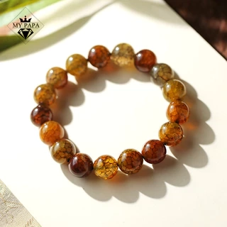 Vòng Tay Đá Mã Não Vân Rồng Thiên nhiên MYPAPA -Biểu Tượng Của Sự Bí Ẩn Và Sức Mạnh