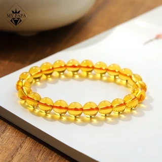 Vòng Tay Citrine T.A Vàng Brazil MYPAPA - Thu Hút Tài Lộc