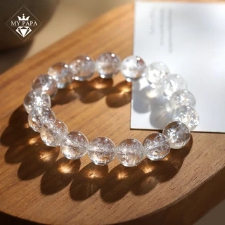 Vòng Tay Thạch Anh Trắng Ánh Thất Sắc Himalaya MYPAPA - Thanh Thoát Trang Nhã