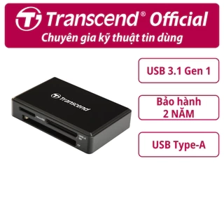 Đầu đọc thẻ nhớ All-in-1 USB 3.0/3.1 Transcend TS-F9K2 - Bảo hành 2 năm