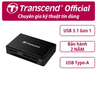 Đầu đọc thẻ nhớ USB 3.1 / 3.0 all-in-1 Reader Transcend F8 Bảo hành 2 năm