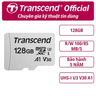 Thẻ nhớ MicroSD Transcend USD300S 8GB / 16GB / 32GB / 64GB / 128GB Class 10 upto 100MB/s - Bảo hành 3 năm
