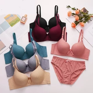 Bộ đồ lót Vicci BV.17 mút mỏng, có gọng, cúp quả sâu ôm nâng ngực vừa và lớn, bản lưng to 3 móc cài