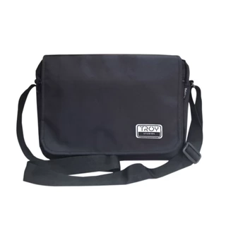 Cặp đeo chéo nam TROY Classic 4 màu lựa chọn, size 35 x 24cm đựng vừa A4, vải bố pvc chống thấm