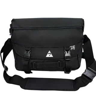 Cặp nam đeo chéo TROY Jupiter phối nắp size 37x30x13cm đựng laptop 14inch, chất vải bố chống thấm