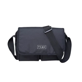 Túi đeo chéo nam nữ thời trang TROY IBOX vải bố chống thấm nước, size 29 x 20 x 6cm nhiều ngăn