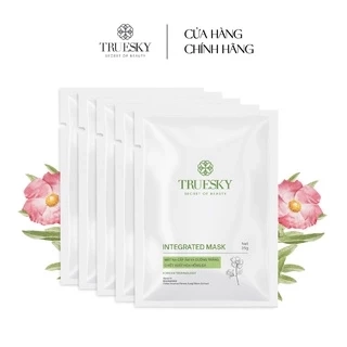 Combo 5 miếng mặt nạ dưỡng trắng da và ngăn ngừa lão hoá chiết xuất hoa hồng đá Truesky Integrated Mask 25g