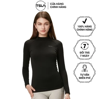 Áo giữ nhiệt nữ LÓT LÔNG siêu ấm mềm nhẹ thoáng khí mỏng co giãn tốt mặc lót trong