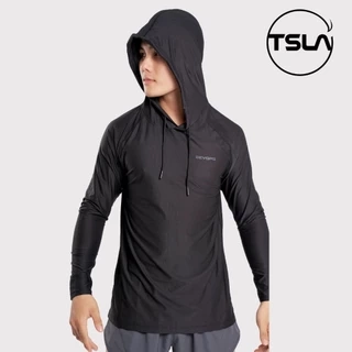 Áo Hoodie dài tay nam TSLA chất vải mát nhẹ kháng khuẩn chống uv thể thao bigsize oversize TSO2020