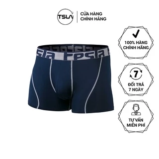 Quần BOXER Nam TSLA BODYFIT dạng vải lưới cao cấp mát lạnh kháng khuẩn thoáng khí bigsize TSX3024