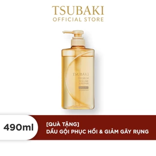 Dầu gội Phục hồi ngăn rụng tóc Premium Repair Tsubaki (490ml/chai)