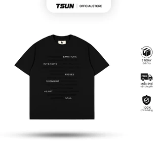 Áo Thun Cảm Xúc In Nổi, Phản Quang Màu Trắng - Brand TSUN Chính Hãng - Emotions Tee White - Oversize
