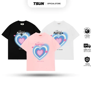 Áo Thun Trái Tim Hào Quang - Brand TSUN Chính Hãng - Aurora Tee - Unisex