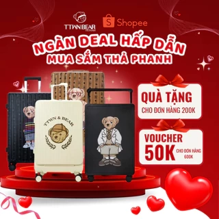 Vali TTWN BEAR chính hãng - TN7001 cao cấp đi du lịch size 24 in và 20 in