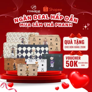 Ví TTWN BEAR chính hãng - TT980-A mini ngắn cầm tay nhỏ gọn nhiều ngăn