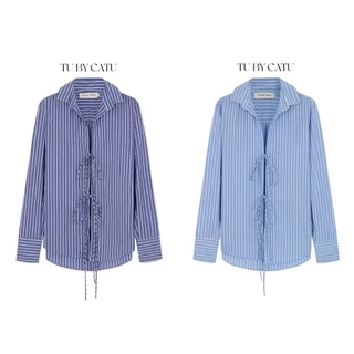 TUBYCATU | Áo sơ mi Bow Striped Shirt nhiều màu