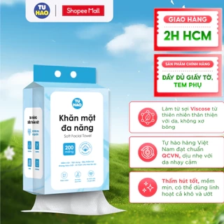 Combo Khăn mặt đa năng Từ Hảo Soft Facial Towel 200 tờ - Từ hảo