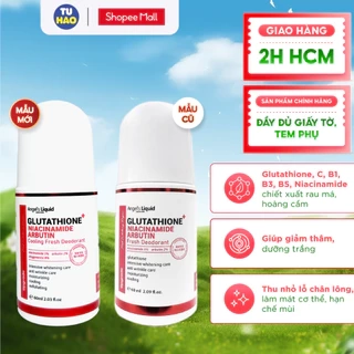 Lăn nách Angel's Liquid Glutathione Niacinamide Arbutin Whitening khử mùi giảm thâm 60ml