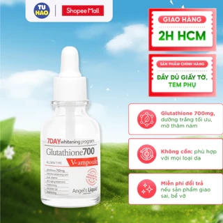 Serum dưỡng trắng Angel's Liquid 7Day Whitening Program Glutathione 700 V-Ample cấp ẩm30ml
