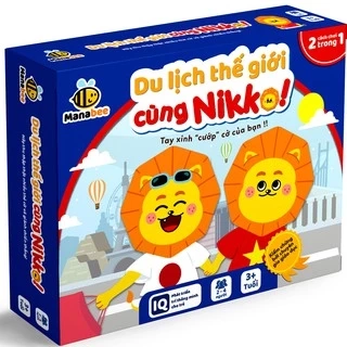 Đồ chơi trí tuệ Manabee - Du lịch thế giới cùng Nikko - Giúp bé khám phá thế giới và chinh phục môn toán - Lứa tuổi 3+