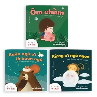 Sách Ehon - 3 cuốn LẺ bộ Buồn ngủ ơi là buồn ngủ - Dành cho trẻ từ 0 - 4 tuổi - 3 cuốn lẻ tùy chọn