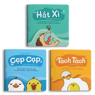 Sách Ehon - Thật bất ngờ - Dành cho trẻ từ 0 - 2 tuổi - 3 cuốn lẻ tùy chọn