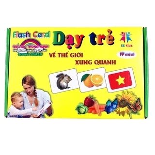Bộ thẻ Flashcard song ngữ Việt Anh - Dạy trẻ về thế giới xung quanh 19 chủ đề (phương pháp Glenn Doman) (Việt Hà)