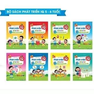 Sách - Bộ phát triển IQ cho bé 5 đến 6 tuổi (Combo 8 cuốn)