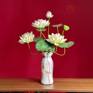 Bình Hoa Sen Quan Âm Cao Cấp cao 64 cm - Tuệ Nga