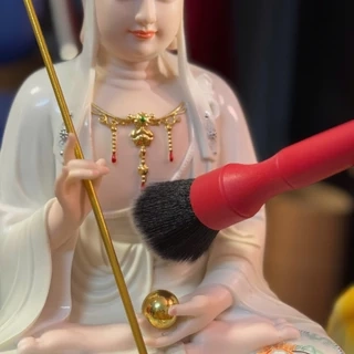Chổi quét tượng Phật, cọ vệ sinh tượng chổi lông dầy siêu mịn - Tuệ Nga