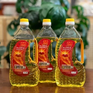 Dầu Thắp Đèn,Tinh Khiết Không Khói, Không Mùi, Dầu Cát Tường Lưu Ly, Chai 0.62L - Tuệ Nga