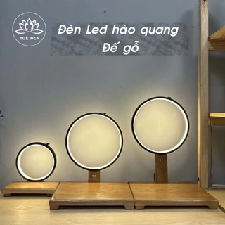 Kệ Đèn Led Hào Quang Tượng Phật Phong Thủy Hình Tròn - Tuệ Nga
