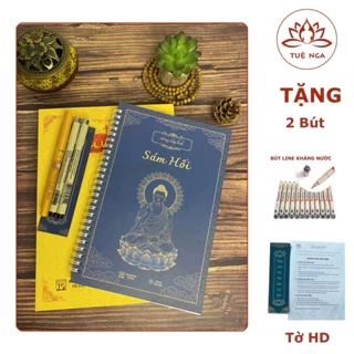 Sổ Chép Kinh Sám Hối In Mờ - Tuệ Nga