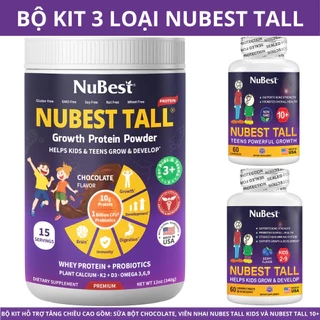 TPBVSK Hỗ Trợ Tiềm Năng Phát Triển NuBest Tall 10+, NuBest Tall Kids & Sữa NuBest Tall (Chocolate)