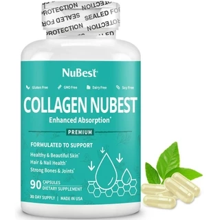 Collagen NuBest Bổ sung Collagen cho Da, Móng, Tóc Chắc Khỏe với Collagen Cao Cấp từ Hoa Kỳ - TPBVSK Collagen Thế Hệ Mới
