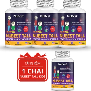 TPBVSK hỗ trợ Tăng Chiều Cao 3 NuBest Tall (New Look) tặng 1 NuBest Tall Kids
