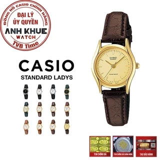 Đồng hồ nữ dây da Casio chính hãng LTP-1094 Series (23mm)