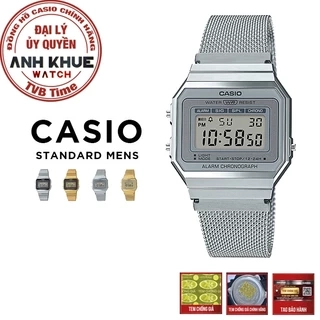 Đồng hồ unisex dây kim loại Casio chính hãng A700 Series (35mm)