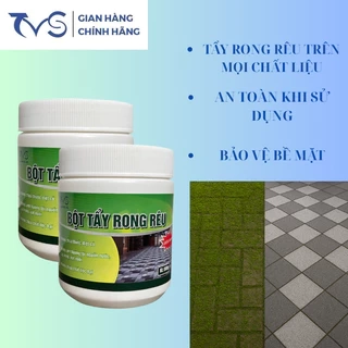 Bột tẩy rong rêu TVS-500gam mẫu mới nâng cấp , tẩy rong rêu nền gạch, nền xi măng