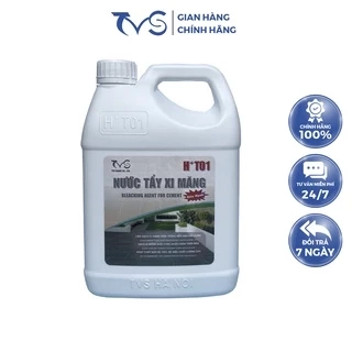Nước Tẩy Xi Măng TVS Tẩy Ron Gạch, Rong Rêu Bụi Bẩn Trên Gạch Đá, Nhựa Kính, Gỗ 1.8L